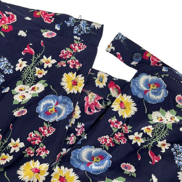 Vintage 90’s Herman Geist Mini Skirt Colorful Floral Spring Summer 6 Petite - Picture 7 of 9